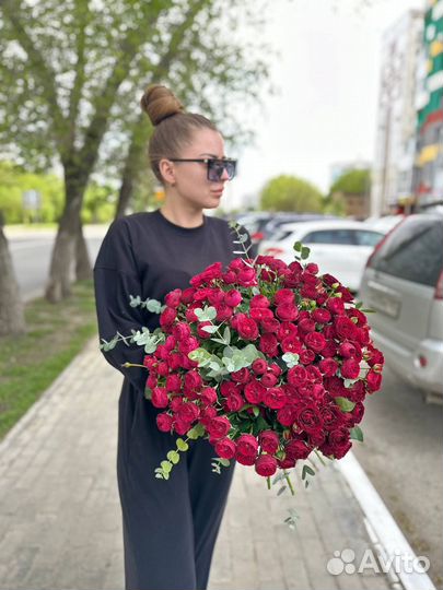 Роза пионовидная доставка опт 101 51 25 15