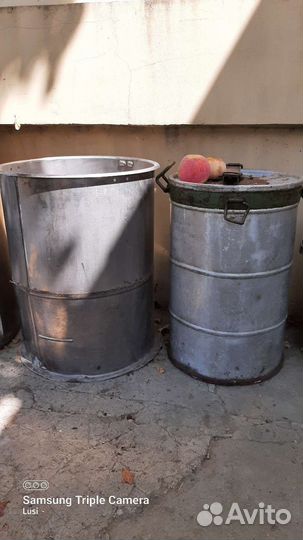 Бочка металлическая, бак из нержавейки, фляга