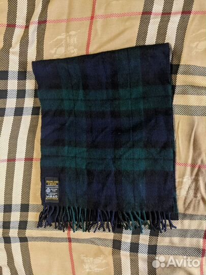 Шотландский шерстяной шарф. Флисовый шарф Schoffel