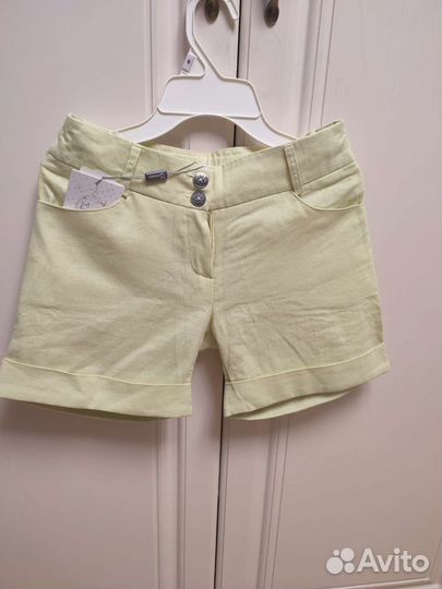 Новые льняные шорты