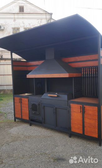 Мангал 6 мм, мангальная зона, казан, гриль,барбекю