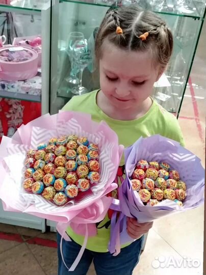 Букет из чупа чупсов