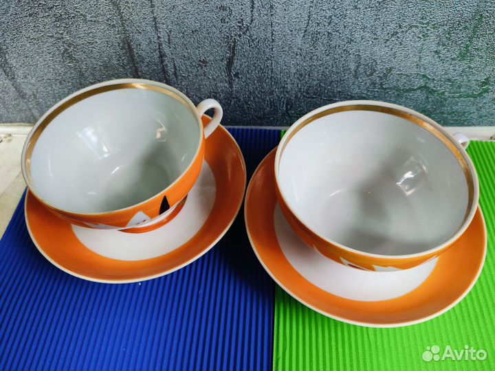 Две чайные пары. Дулево. СССР