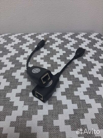 Удлинитель USB 2.0 по витой паре RJ-55