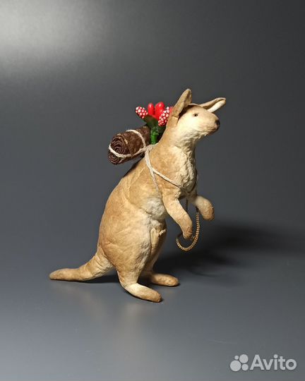 Ёлочные ватные игрушки животные