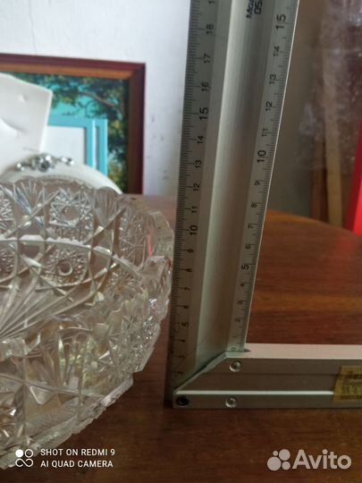 Ваза, конфетница, фруктовница хрустальная СССР