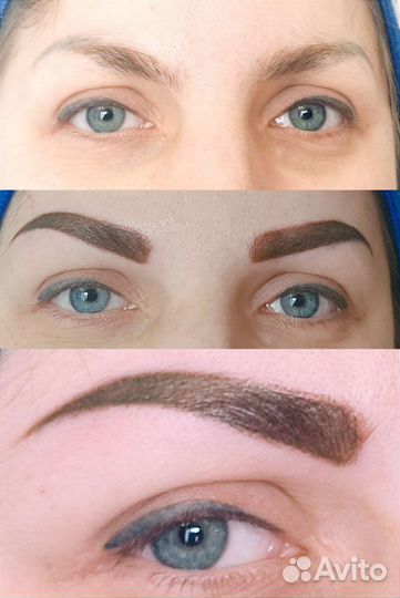 Татуаж бровей/ пудровое напыление