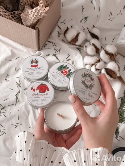 Ароматическая свеча 60 мл из соевого воска