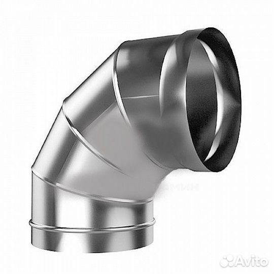 Отвод 100, угол 90*, нержавеющая сталь 439 (0,8)