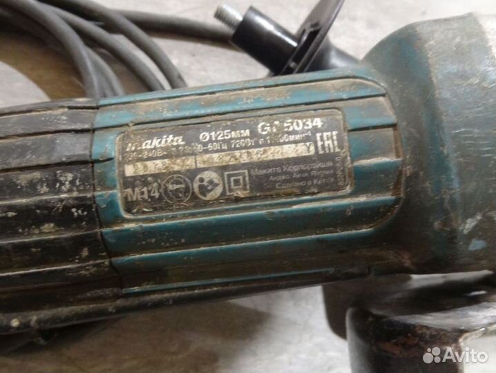 Ушм болгарка Makita GA 5034 125 мм