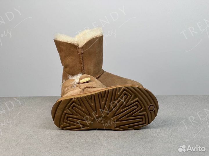 Угги classic темно песочные детские UGG