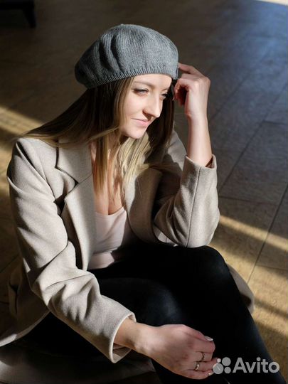 Берет вязаный