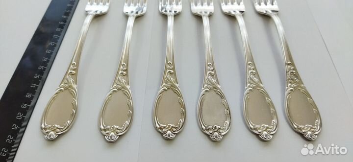 Вилка столовая 6 штук. Серебро 925 пр
