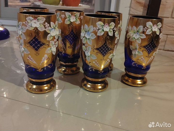 Фужеры бокалы богемия