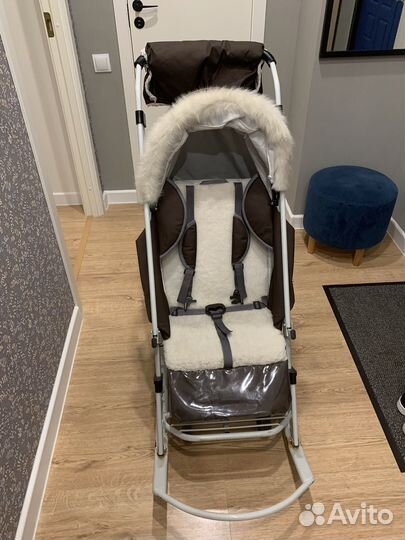 Санки коляска pikate. На брони до 19 ч. 15.11