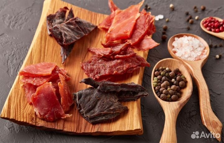 Вяленое мясо, чипсы мясные от производителя по опт