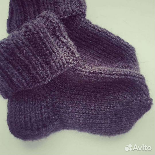 Детские вязаные носки ручной работы