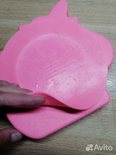 Детская тарелка на присоске, нагрудник