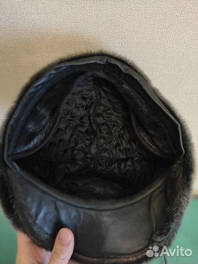 Меховая мужская кепка нерпа