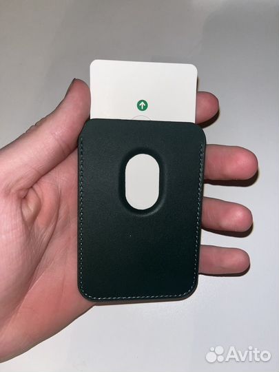 Картхолдер apple leather wallet magsafe