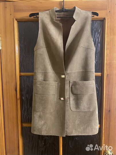 Жилетка женская из натуральной замши