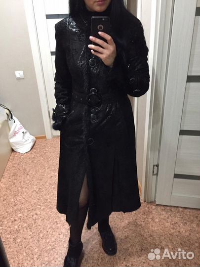 Кожаное пальто