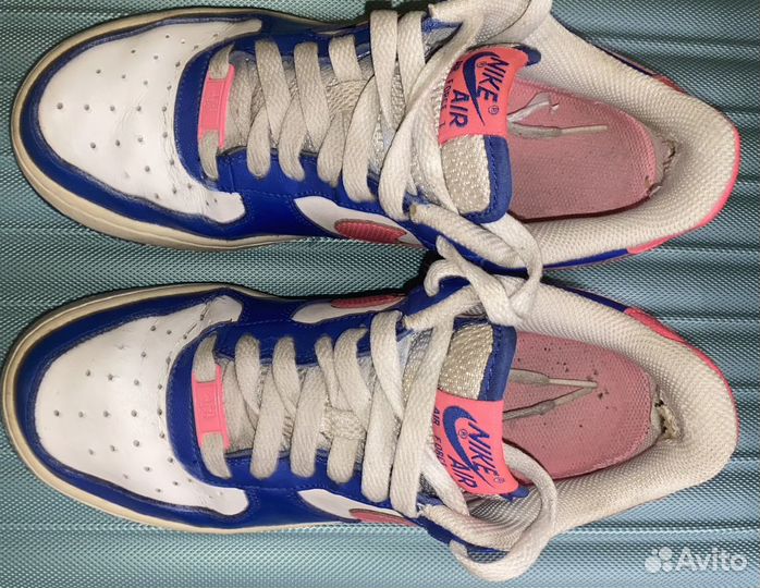 Nike Air Force 1 GS Pink White Blue