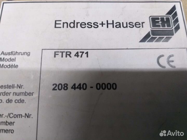 Endress+Hauser Novitester FTR471