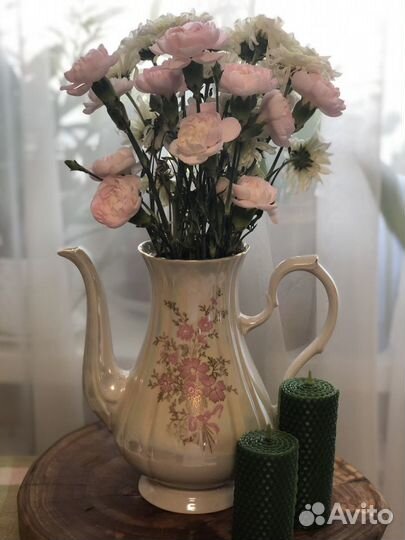 Чайник фарфор,Ваза