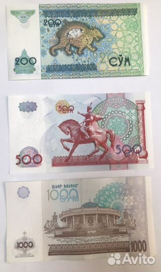 Набор узбекских сум