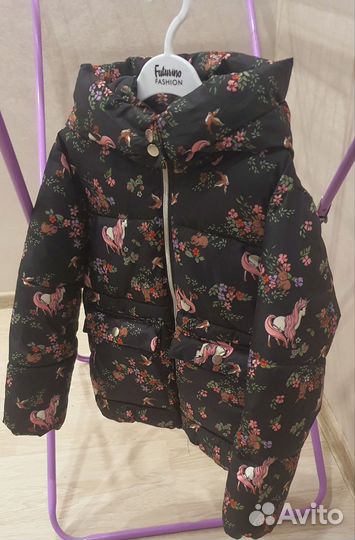 Утепленная куртка для девочки H&M