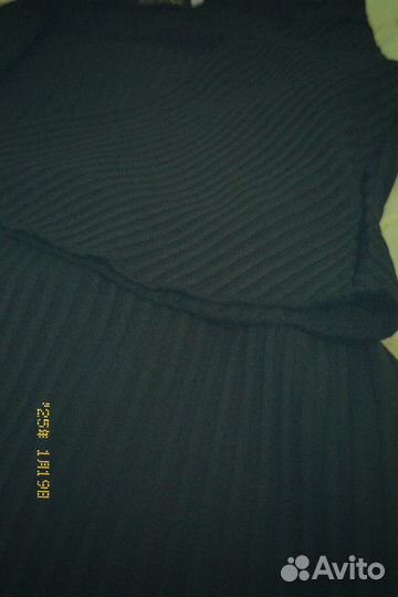 Платье женское в рубчик