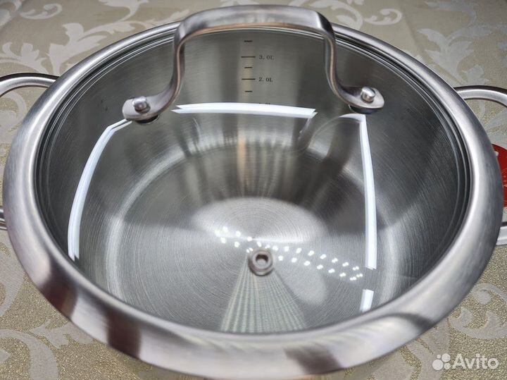 Кастрюли нержав. сталь 5,4; 7,3 л Индукция