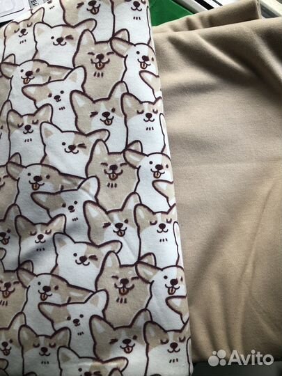 Ткань кулирка Корги 2 отреза