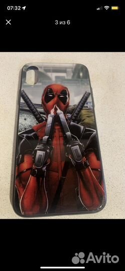 Чехол на iPhone XS новый и вкладыш для банк карт