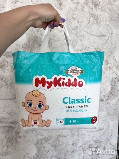 MyKiddo Подгузники трусики М 6-10 кг 38 шт