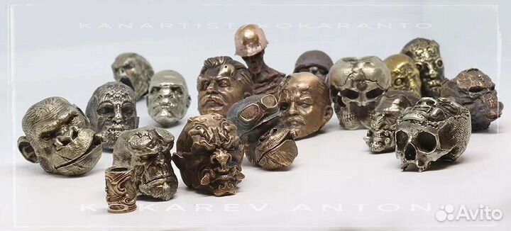 Бусина на темляк от Кокарева Антона горилла байкер