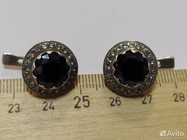 Винтажные серебро серьги