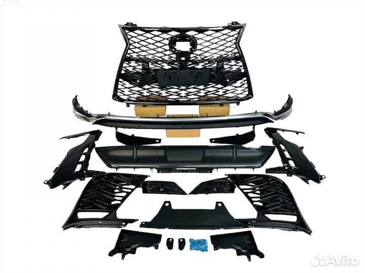 Обвес (с решеткой ) Lexus LX600 LX500d O3068