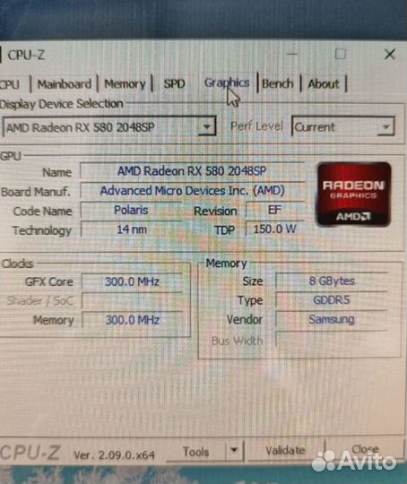 Видеокарта rx580 8gb