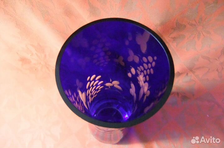 Вазы цветное стекло СССР
