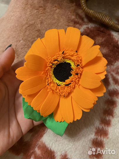 Резинка и заколка ручной работы