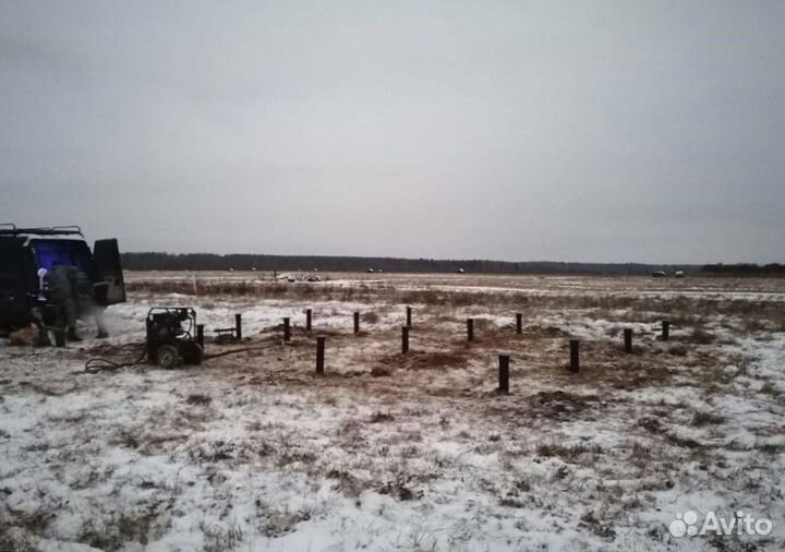 Винтовые сваи, свайный фундамент под ключ