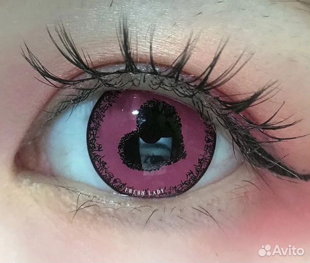 Розовые линзы