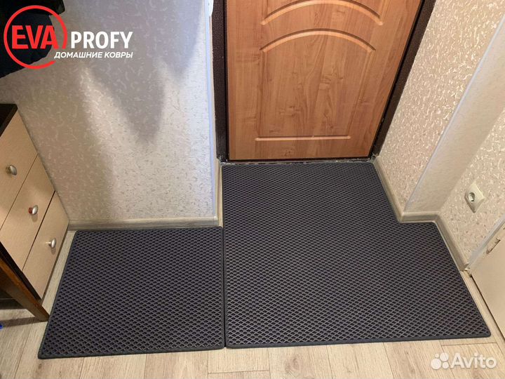 Домашний коврик ева придверный соты
