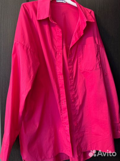 Рубашка женская оверсайз 46