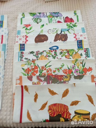 Кухонные полотенца, отрез вафельной ткани