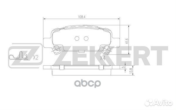 Колодки торм. диск. задн. Subaru Forester (SF S