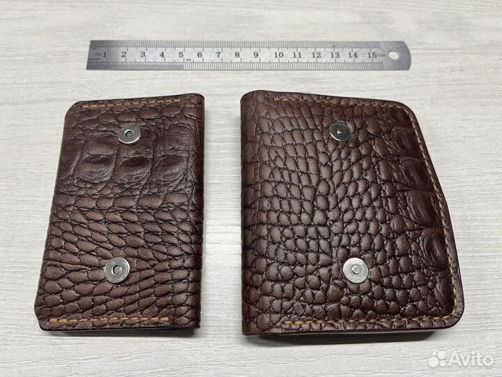 Кошелёк из натуральной кожи ручной работы