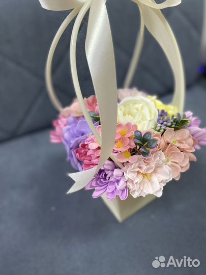 Букет из мыльных цветов